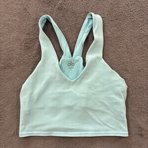 ALO Yoga Light Blue Sports Bra